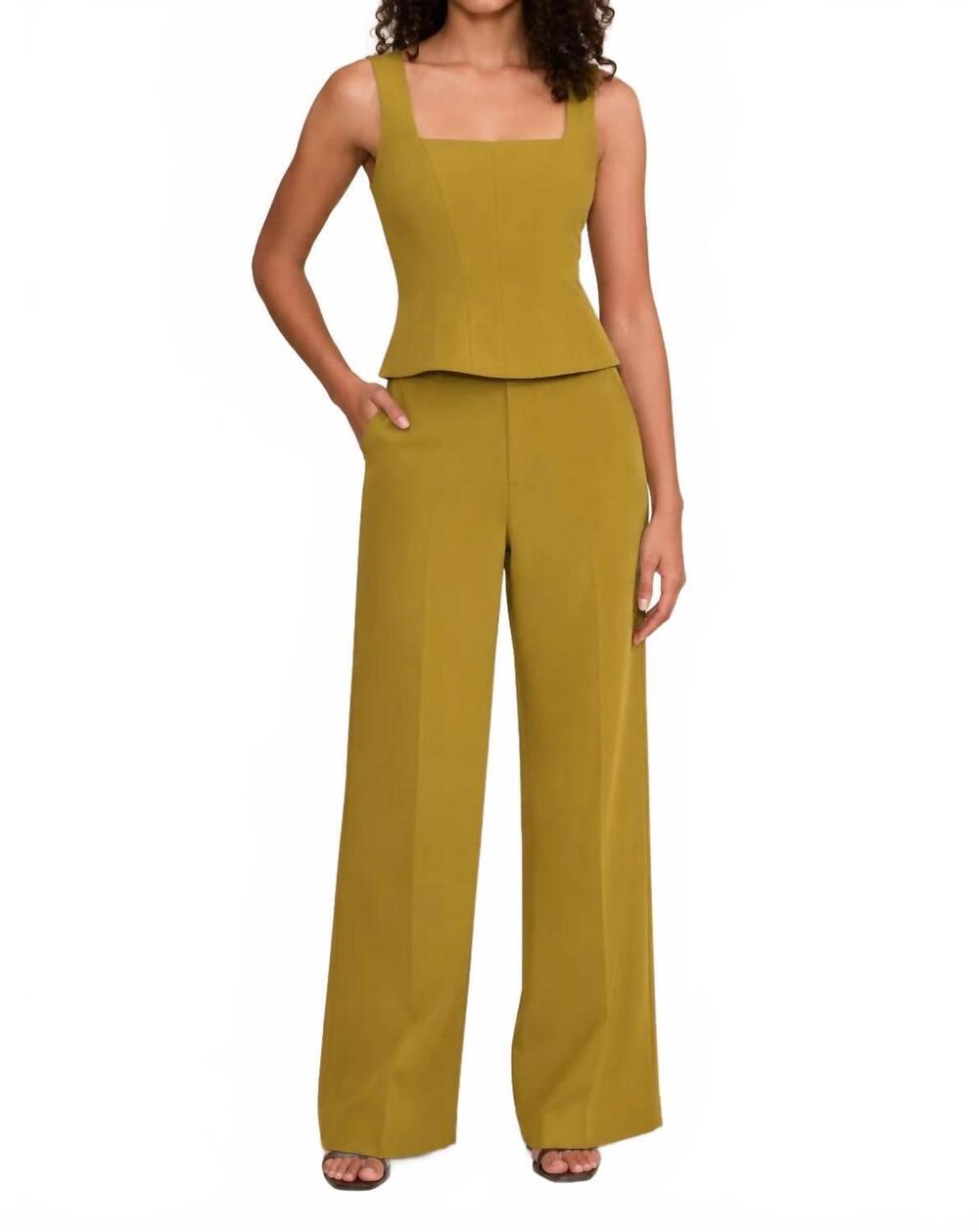 NEW LUCY PARIS valli wide-leg pant in olive